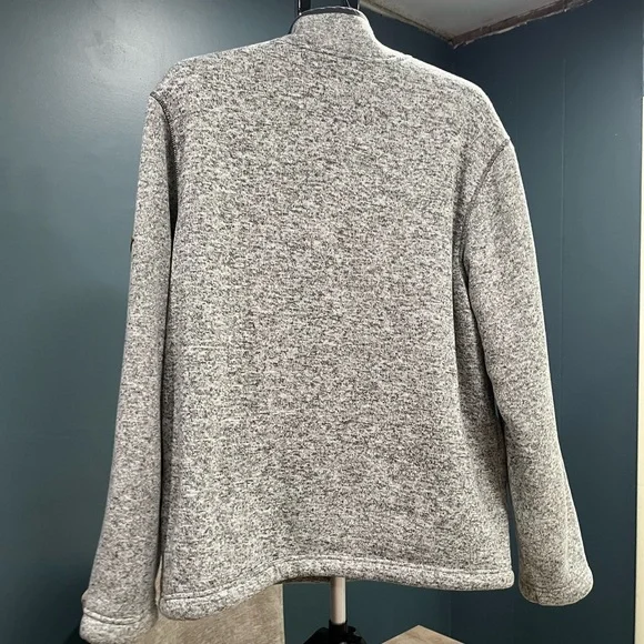 Orvis Men’s 1/4 Zip Gray Sweater Cozy Fleece Sherpa Lined Size XL - Picture 3 of 6